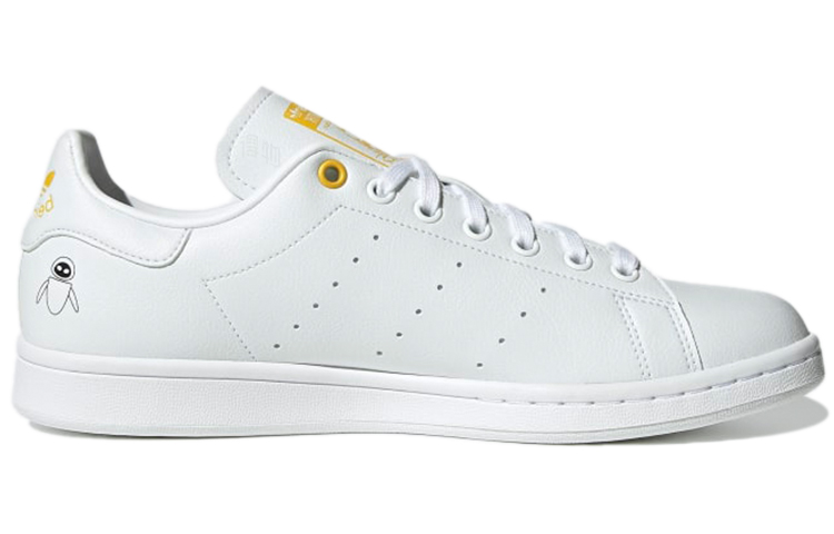 Кеды adidas originals STAN SMITH (бело-желтые) — Белый / жёлтый — фото 2