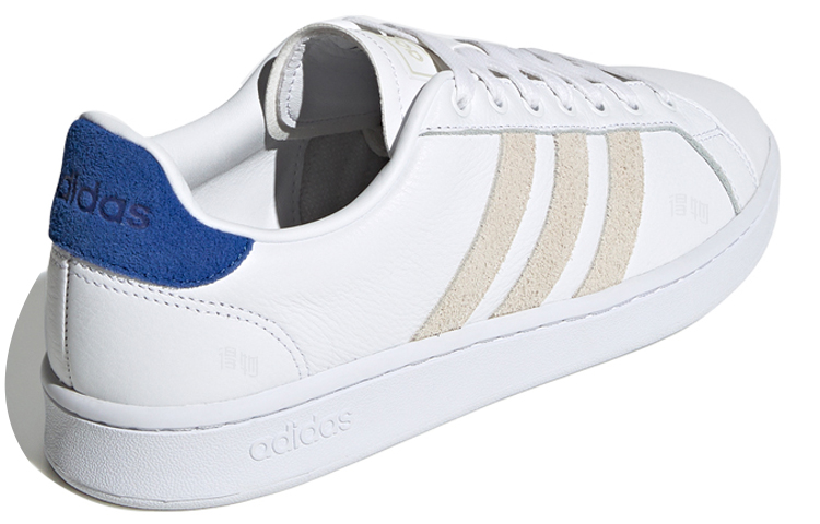 Мужские кеды adidas Neo Grand Court (бело-серые) — фото 4