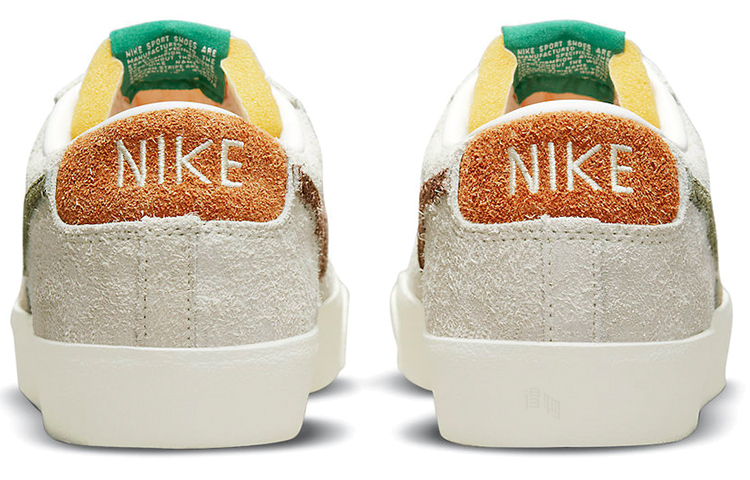 Кеды Nike Blazer (бежево-зеленые) — Бежевый / зелёный — фото 5