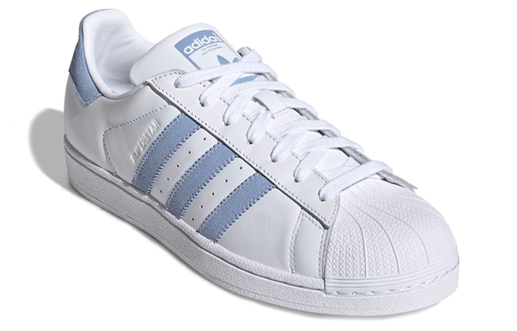 Кеды adidas originals Superstar (бело-голубые) — фото 3