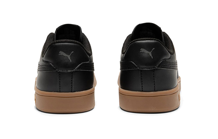 Кеды PUMA Smash v2 (черно-коричневые) — Чёрный / коричневый — фото 5