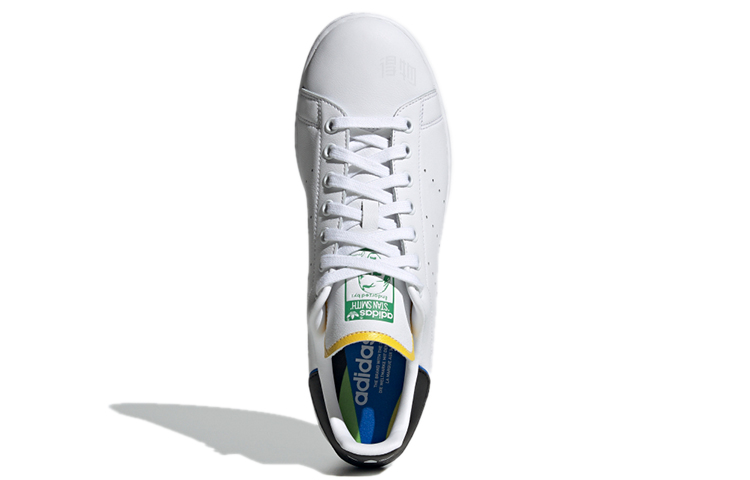 Кеды adidas StanSmith (бело-черно-зеленые) — фото 5