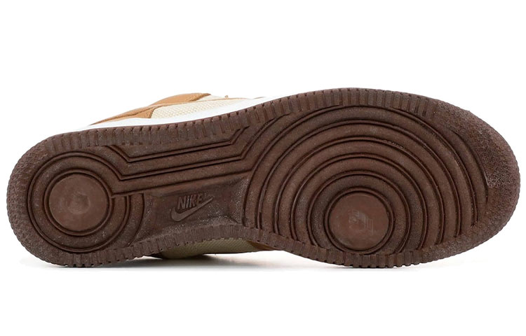 Кеды Nike Air Force 1 QS "Acorn" (коричнево-бежевые) — 浅焦糖 — фото 6