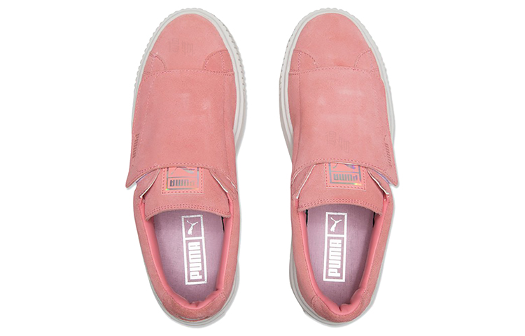Женские кеды PUMA Platform Strap (розово-белые) — Розовыйбелый — фото 5
