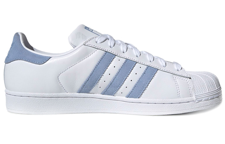 Кеды adidas originals Superstar (бело-голубые) — фото 2