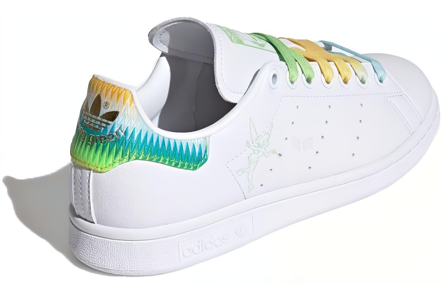 Женские кеды adidas Stan Smith Tinkerbell (бело-радужные) — фото 4