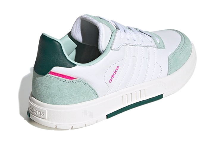 Женские кеды adidas neo Courtmaster (бело-зеленые) — фото 4