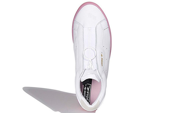Женские кеды adidas originals Sleek Z (бело-розовые) — фото 3