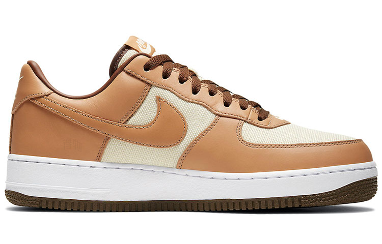 Кеды Nike Air Force 1 QS "Acorn" (коричнево-бежевые) — 浅焦糖 — фото 2