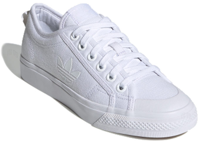 Женские кеды adidas originals Nizza Trefoil (белые) — фото 2