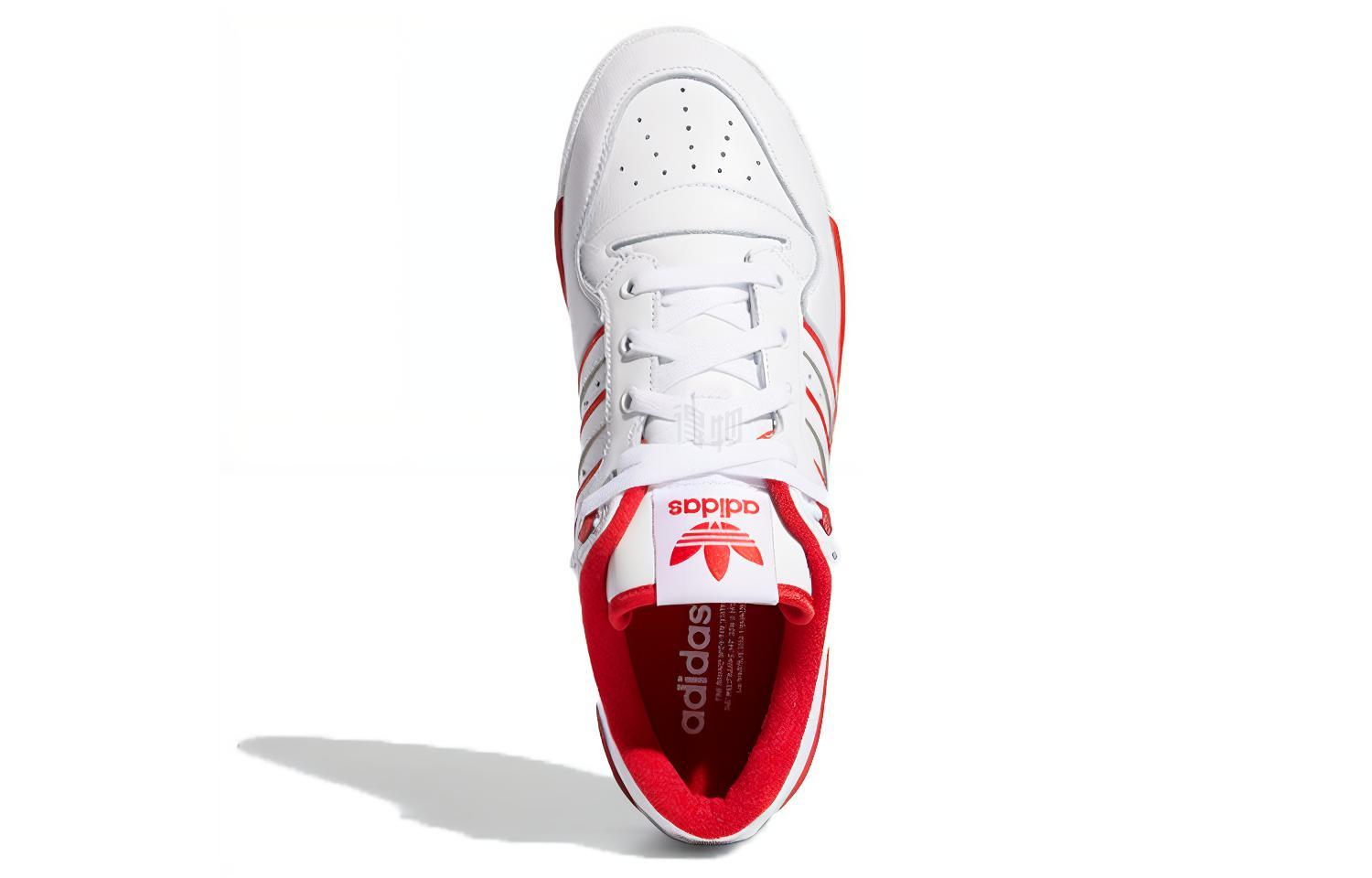 Мужские кеды adidas originals Rivalry Low (бело-красные) — фото 5