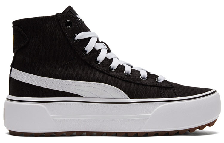 Женские кеды PUMA Kaia Mid CV (черно-белые) — Чёрный / белый — фото 2