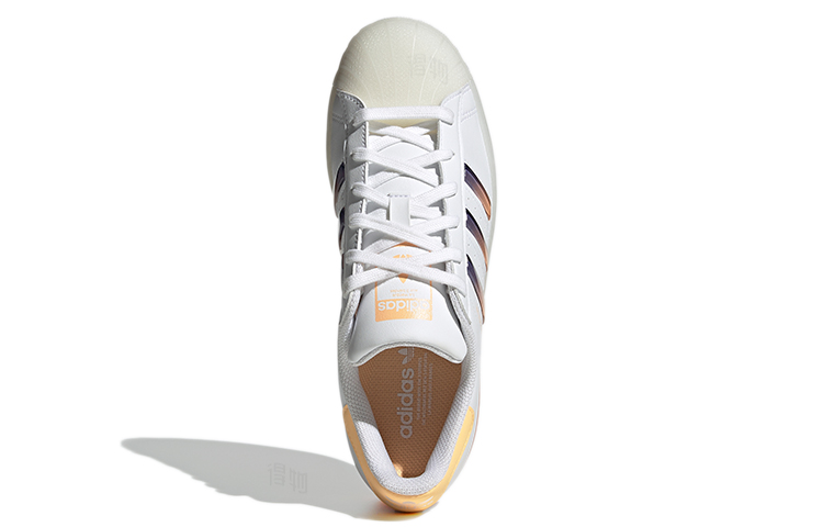 Женские кеды adidas Superstar (бело-фиолетовый) — фото 5