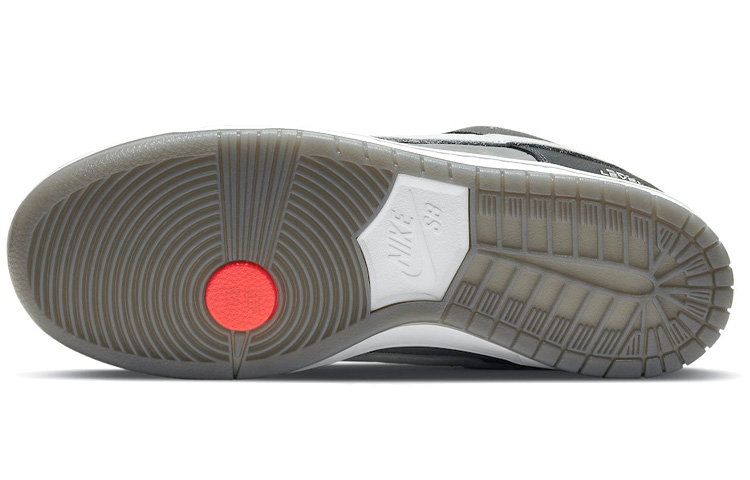 Кеды Nike Dunk SB pro iso "vx1000 camcorder" (черно-серо-белые) — Чёрный / серый / белый — фото 6
