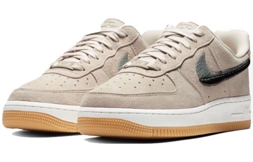 Женские кеды Nike Air Force 1 07 LX (черно-розовые) — фото 3