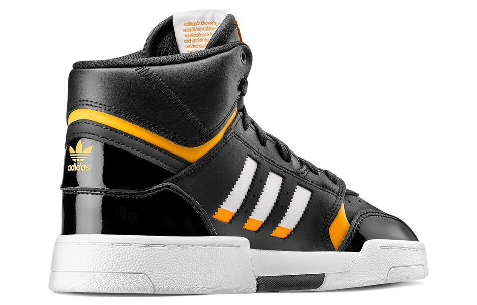Женские кеды adidas Originals Drop Step (черно-желтые) — Чёрный / жёлтый — фото 3