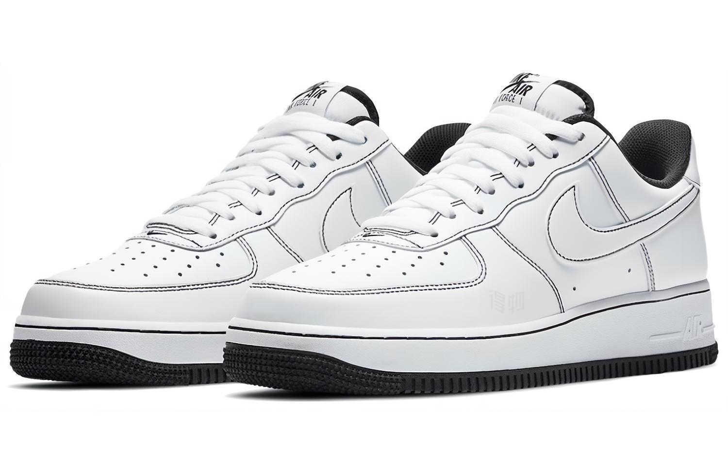 Кроссовки Nike Air Force 1 (черно-белые) — фото 2