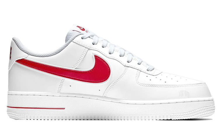 Кроссовки Nike Air Force 1 7 (бело-красные) — Белый / красный — фото 2