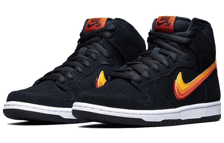 Кеды Nike Dunk SB truck it pack (черно-оранжевые) — Чёрныйоранжевый — фото 2