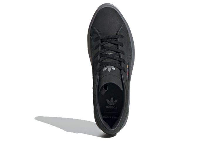 Женские кеды adidas Sleek Angel Chen Super (черные) — Чёрный — фото 5