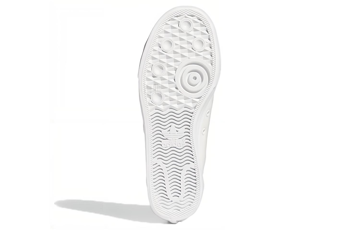 Женские кеды adidas originals NIZZA Trefoil (бело-красные) — фото 6