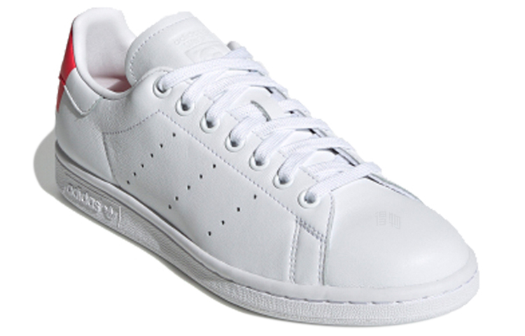 Женские кеды adidas originals STAN SMITH (бело-красные) — Белый / красный — фото 2