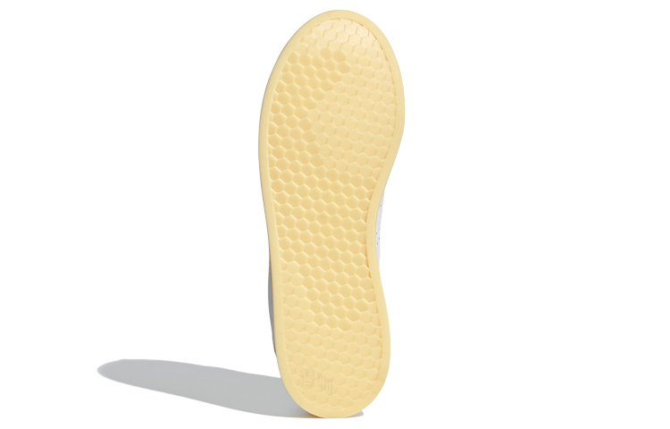 Женские кеды adidas neo Courtpoint Cl X (бело-желтые) — Белый / жёлтый — фото 6