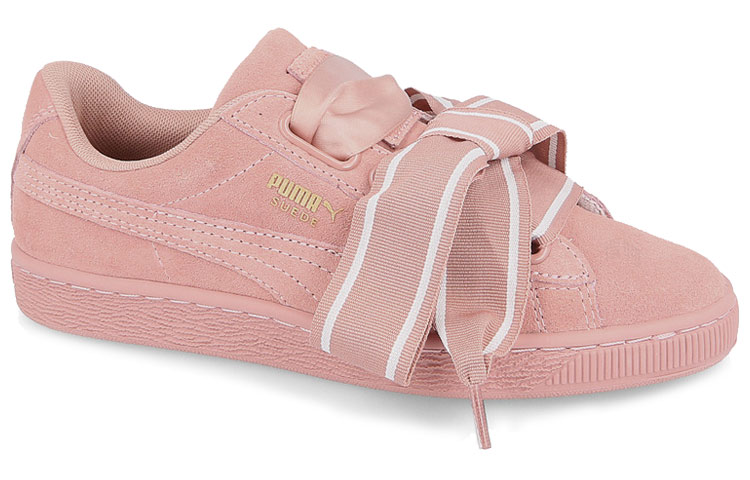 Женские кеды PUMA Suede Heart Satin II (розовые) — фото 2