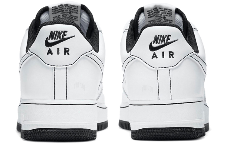 Кроссовки Nike Air Force 1 (черно-белые) — фото 4