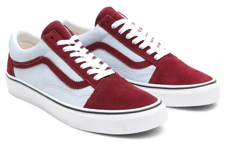 Кеды Vans Old Skool (серо-красный) — фото 3