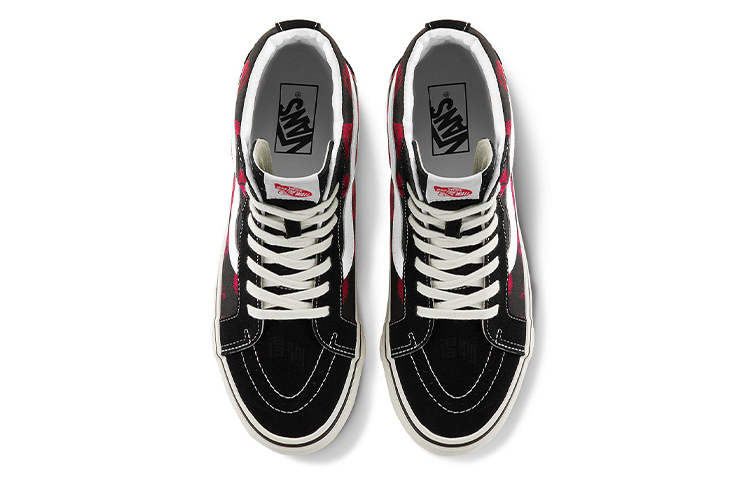 Кеды Vans SK8 Dx (красно-черные) — Красный / чёрный — фото 3