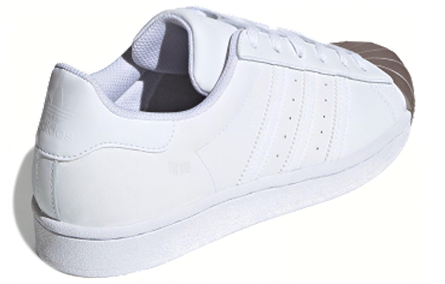 Женские кроссовки adidas originals SUPERSTAR (бело-медные) — 白色/铜色 — фото 3