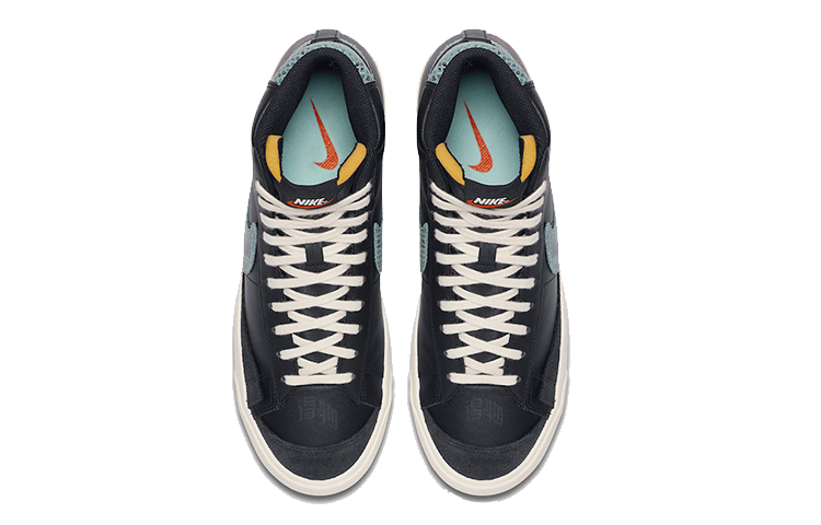 Кеды Nike Blazer 77 Vintage Reptile Snakeskin (черно-синие) — Чёрный / синий — фото 4