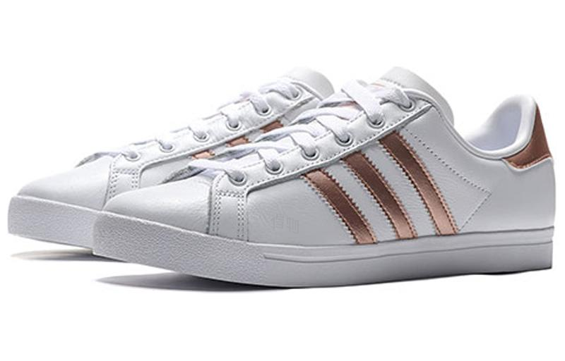 Женские кроссовки adidas Coast Star (бело-медные) — фото 3