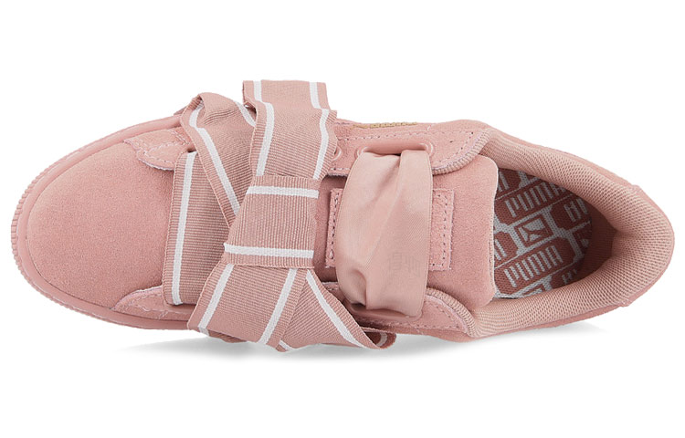 Женские кеды PUMA Suede Heart Satin II (розовые) — фото 3