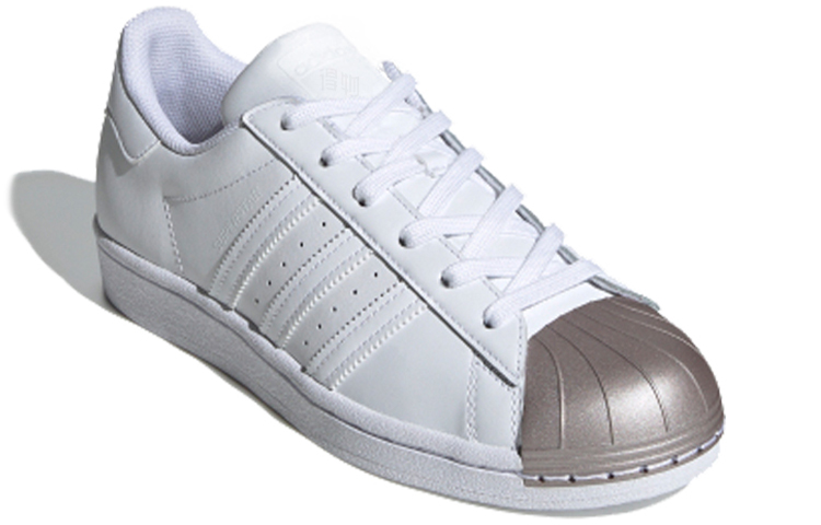 Женские кроссовки adidas originals SUPERSTAR (бело-медные) — 白色/铜色 — фото 2