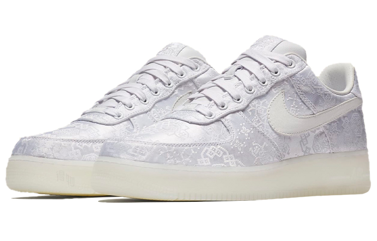 Кеды CLOT x Nike Air Force 1 CLOT WORLD (белые) — Белый — фото 3