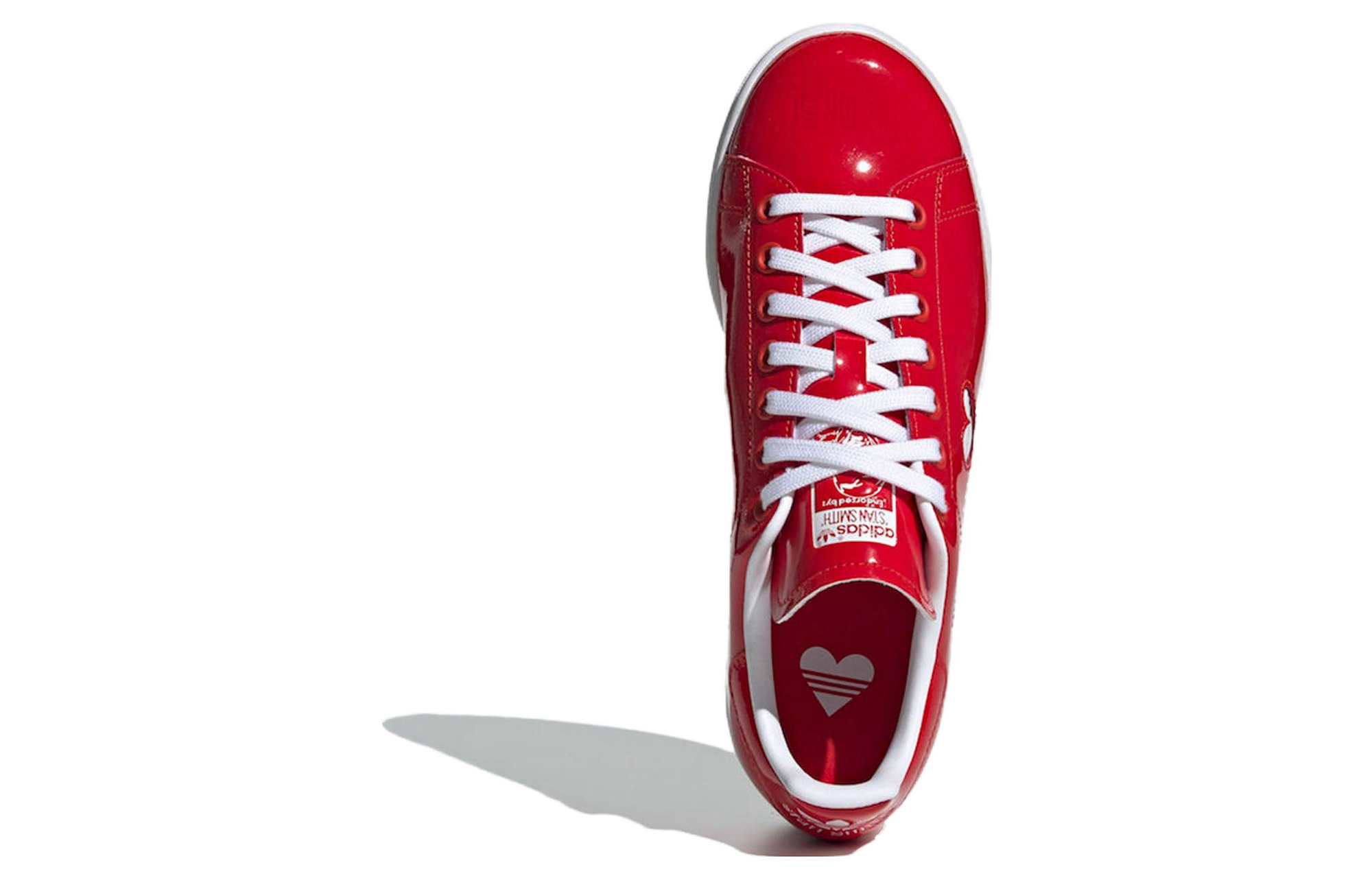 Женские кеды adidas STAN SMITH (красно-белые) — Красный / белый — фото 4