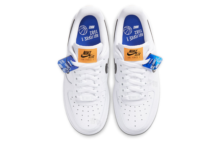 Женские кроссовки Nike Air Force 1 SE (бело-оранжевый) — Белыйоранжевый — фото 4