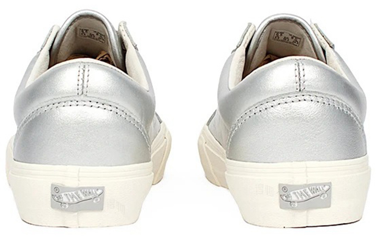 Кеды Vans Vault OG Old Skool NS LX (серебряные) — фото 4