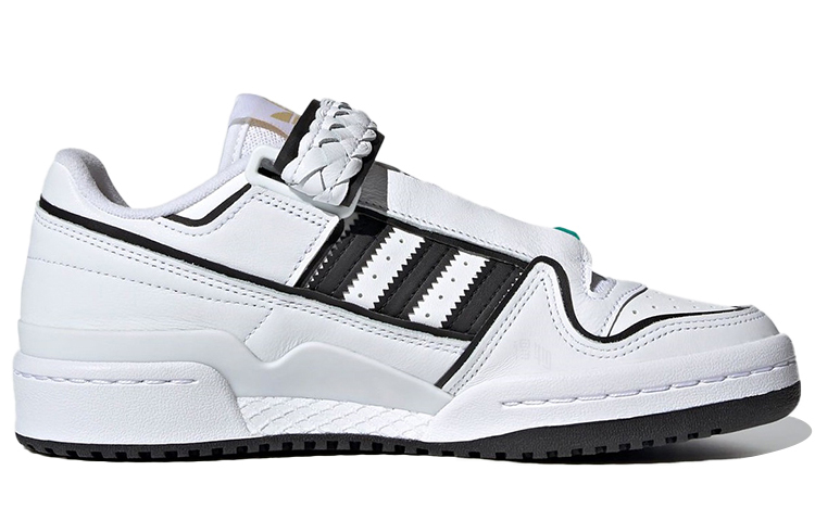 Женские кеды adidas originals FORUM Plus "i love dance" (бело-черные) — фото 2