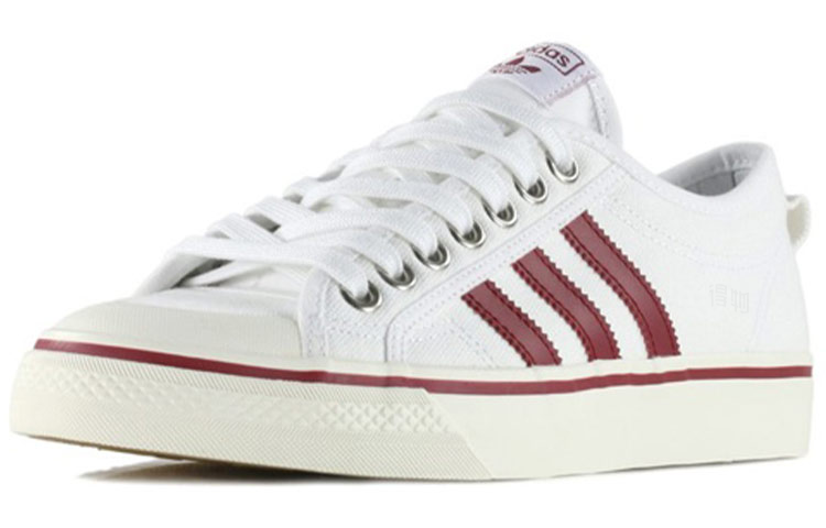 Кеды adidas Nizza (бело-красные) — фото 2