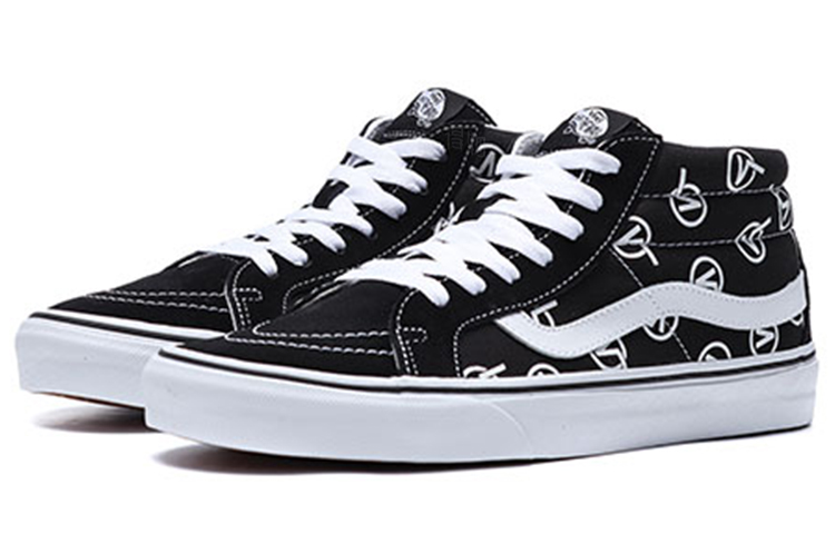 Кеды Vans SK8 Logo (черно-белые) — Чёрный / белый — фото 3