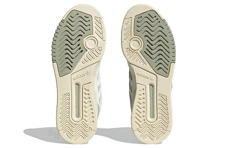 Женские кроссовки adidas originals Drop Step XL (белые со светло-зеленым и темно-зеленым) — Белый / светло-зелёный / тёмно-зелёный — фото 6