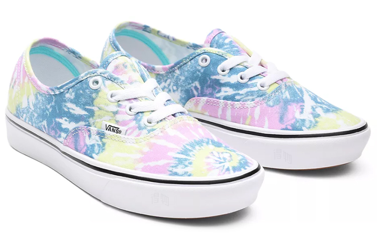 Женские кеды Vans Authentic (бело-голубой) — фото 4