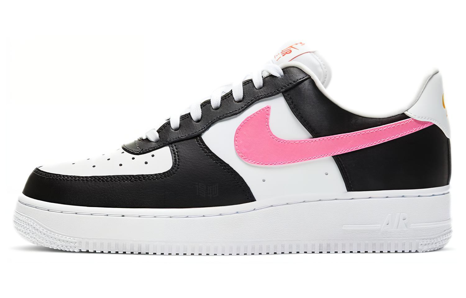 Женские кроссовки Nike Air Force 1 (черно-розово-белые) — Чёрныйрозовыйбелый — фото 2