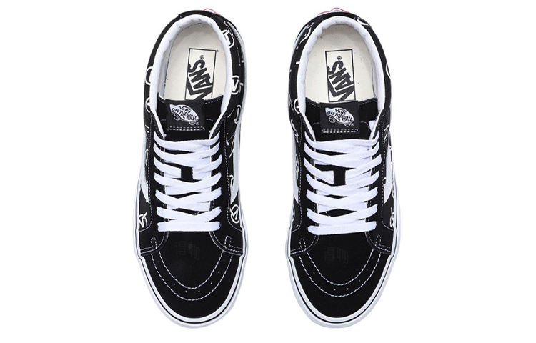 Кеды Vans SK8 Logo (черно-белые) — Чёрный / белый — фото 4