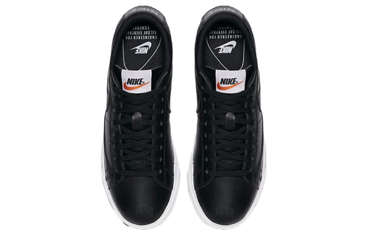 Женские кроссовки Nike Blazer LE (черно-белые) — Чёрныйбелый — фото 4