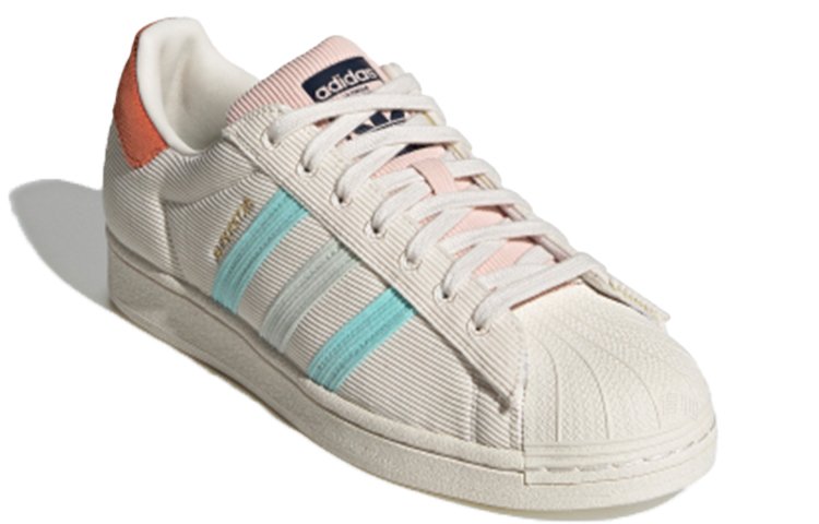 Кеды adidas SUPERSTAR (бежево-красные) — фото 3