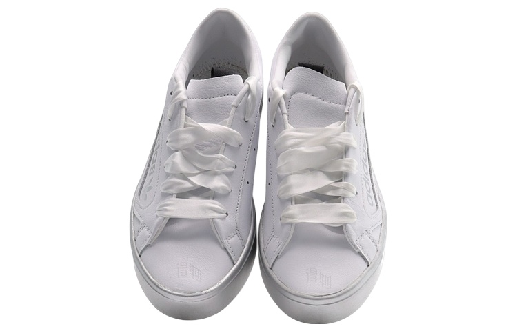 Женские кеды adidas originals Sleek (бело-серебристые) — Белый / серебристый — фото 4